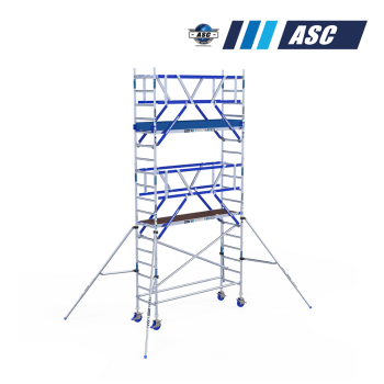 Torre móvel INDUSTRIAL ASC 75x250 6,20m de altura de trabalho