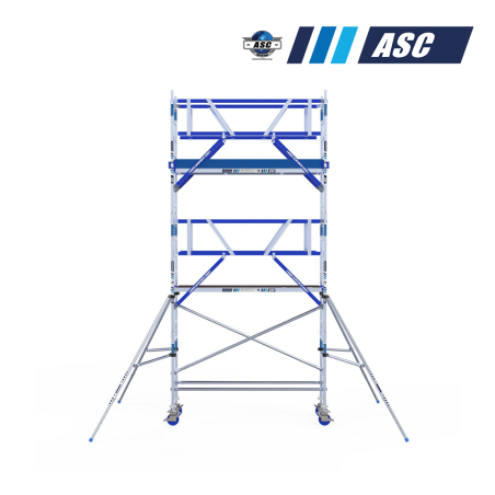 Torre móvel INDUSTRIAL ASC 75x250 6,20m de altura de trabalho