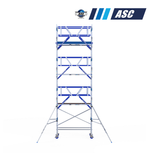 Torre móvel INDUSTRIAL ASC 75x190 8,20m de altura de trabalho