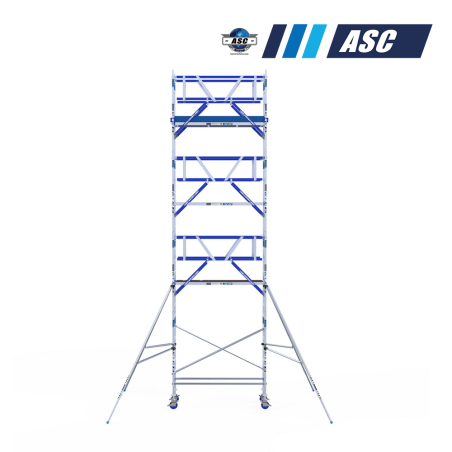 Torre móvil INDUSTRIAL ASC 75x190 9,20m altura de trabajo