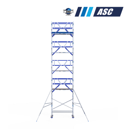 Torre móvel INDUSTRIAL ASC 75x190 11,20m de altura de trabalho