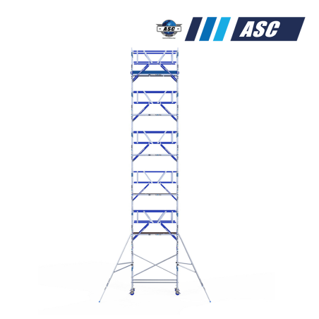 Torre móvel INDUSTRIAL ASC 75x190 13,20m de altura de trabalho