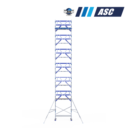 Torre móvil INDUSTRIAL ASC 75x190 15,20m altura de trabajo