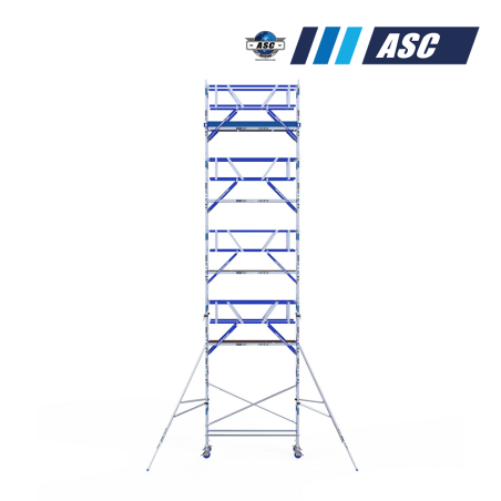 Torre móvel INDUSTRIAL ASC 75x250 11,20m de altura de trabalho