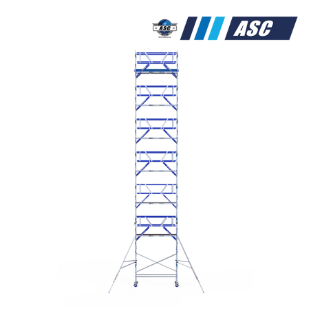 Torre móvel INDUSTRIAL ASC 75x250 15,20m de altura de trabalho