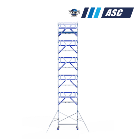 Torre móvel INDUSTRIAL ASC 90x190 13,20 m de altura de trabalho