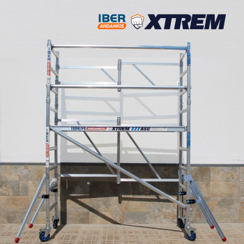 Andamio Plegable industrial 75x190 3,65m AT con barras extra + Mini Stab