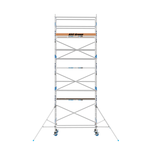 Torre de andaime móvel Premium PRO 75x190 8,20 m de altura de trabalho