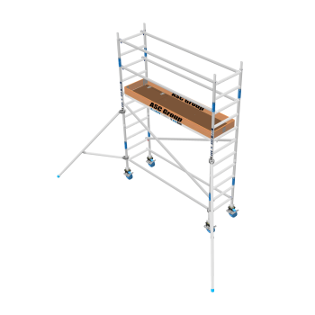 Torre de andaime móvel Premium PRO 75x190 4,20 m de altura de trabalho