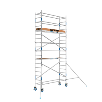Torre de andaime móvel Premium PRO 75x190 6,20 m de altura de trabalho