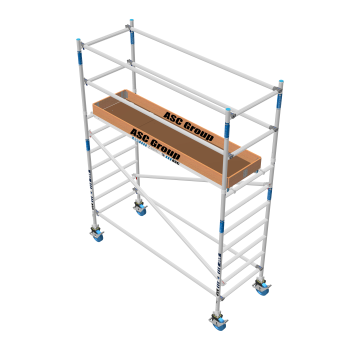 Torre de andamio móvil Premium PRO 90x190 4,20 m altura de trabajo