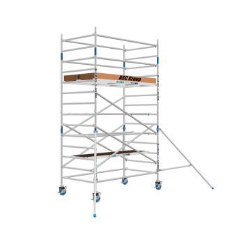 Torre de andaime móvel Premium PRO 135x190 5,20 m de altura de trabalho