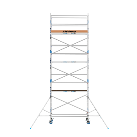 Torre de andaime móvel Premium PRO 75x305 8,20 m de altura de trabalho