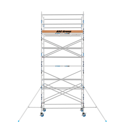 Torre de andaime móvel Premium PRO 135x250 7,20 m de altura de trabalho