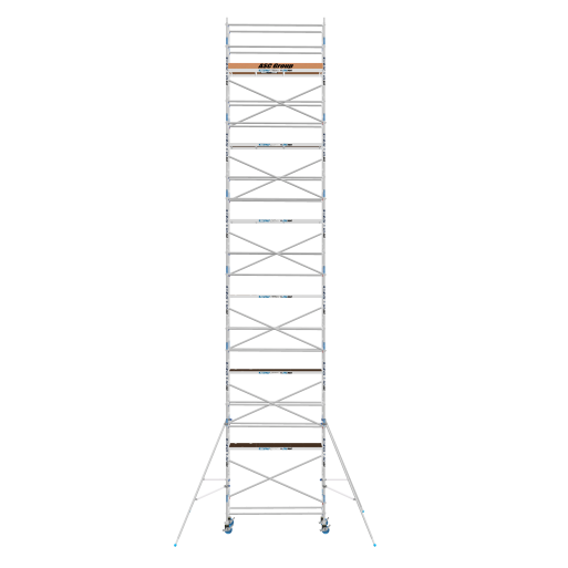 Torre de andamio móvil Premium PRO 75x190 14,20 m altura de trabajo