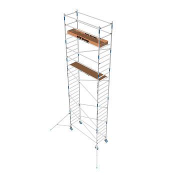 Torre de andamio móvil Premium PRO 90x190 9,20 m altura de trabajo