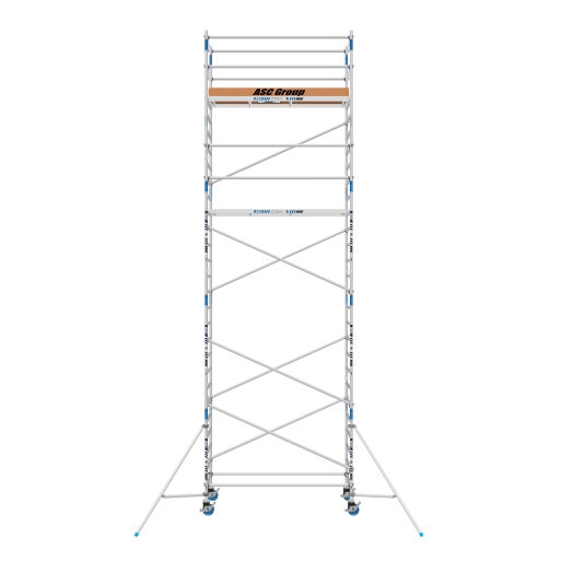 Torre de andamio móvil Premium PRO 90x190 9,20 m altura de trabajo
