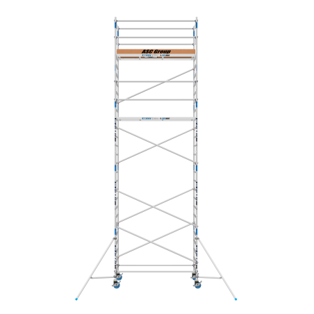 Torre de andamio móvil Premium PRO 90x190 9,20 m altura de trabajo