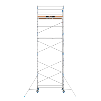 Torre de andaime móvel Premium PRO 90x250 9,20 m de altura de trabalho
