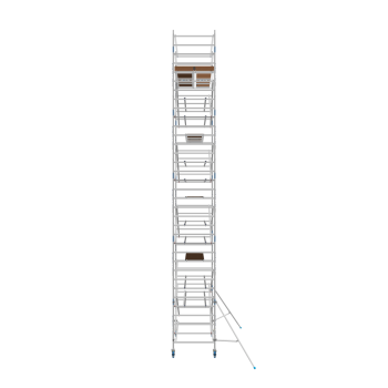 Torre de andamio móvil Premium PRO 135x190 11,20 m altura de trabajo