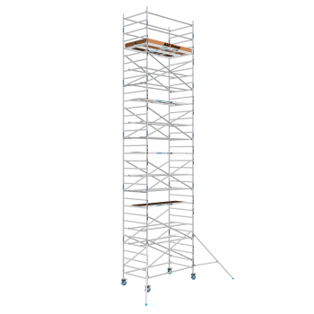 Torre de andaime móvel Premium PRO 135x190 11,20 m de altura de trabalho