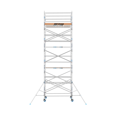 Torre de andamio móvil Premium PRO 135x305 9,20 m altura de trabajo