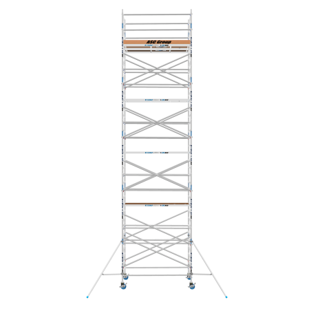 Torre de andamio móvil Premium PRO 135x305 11,20 m altura de trabajo