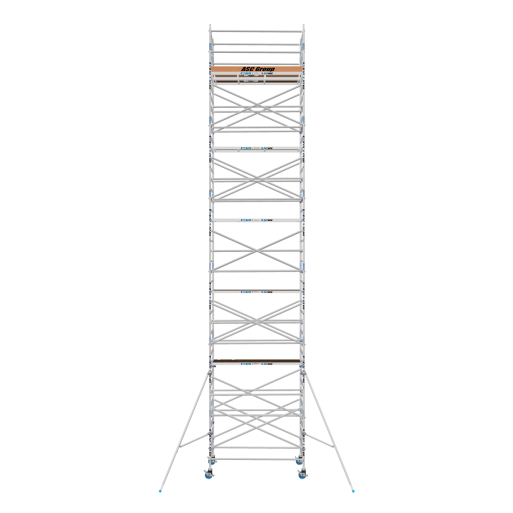 Torre de andaime móvel Premium PRO 135x250 13,20 m de altura de trabalho