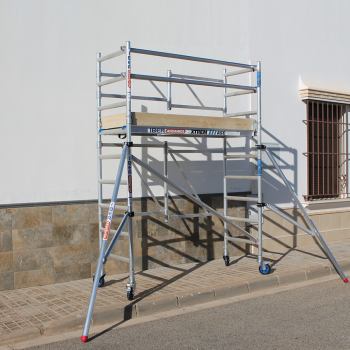 Andamio plegable industrial 75x190 3,65 m AT con barras extras