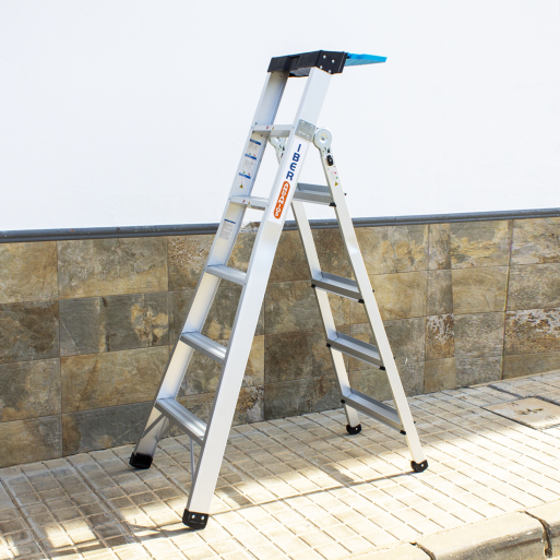 Escalera multifuncional 3 en 1 - 9 peldaños