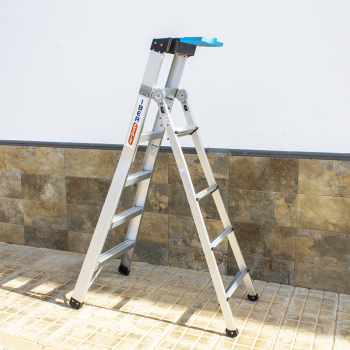 Escalera multifuncional 3 en 1 - 9 peldaños