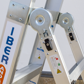 Escalera multifuncional 3 en 1 - 9 peldaños