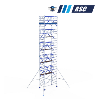Torre móvil INDUSTRIAL ASC 135x250 12m altura de trabajo