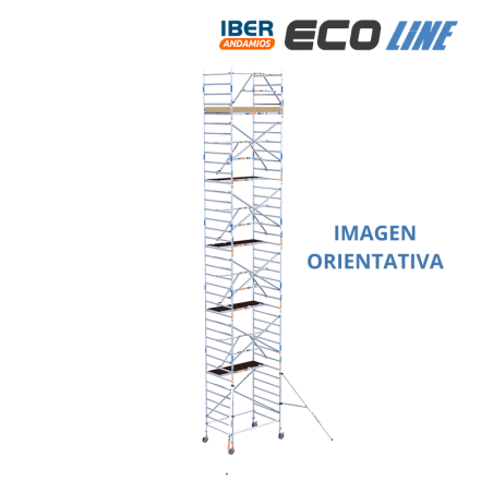 Torre de andaime móvel 135x190x1320 m | LINHA ECO EXTRA