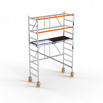 Andaime dobrável para jardim 75x190 3,85 m de altura de trabalho