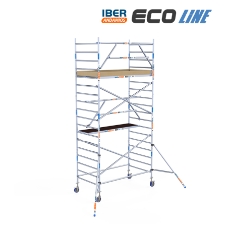 Torre de andaime móvel 135x250x620 m | LINHA ECO EXTRA