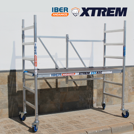 Andaime dobrável ASC 75x190x3m altura de trabalho plataforma sem escotilha | LINHA XTREM