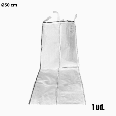Tubo de descida de detritos flexível Ø50 cm (3 m) | Alta resistência