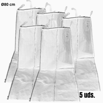 Bajante de escombros flexible Ø80 cm de diámetro (5 unidades)