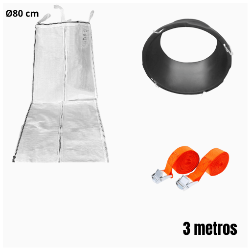 Pack bajante de escombros flexible - Ø80 cm y 3 metros
