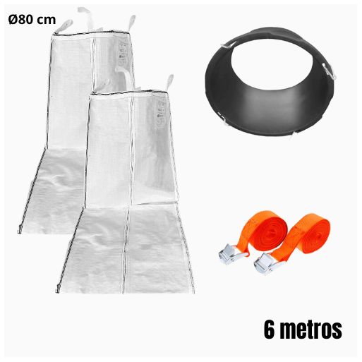 Cópia de Cópia de Cópia de Cópia de Cópia de Cópia de Cópia de Pack bajante de escombros flexible - Ø50 cm y 3 metros