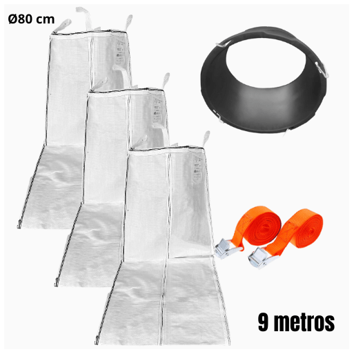 Pack bajante de escombros flexible - Ø80 cm y 9 metros