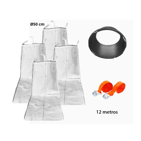 Pack bajante de escombros flexible - Ø50 cm y 12 metros