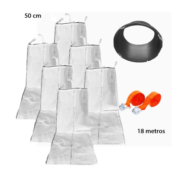 Pack bajante de escombros flexible - Ø50 cm y 18 metros