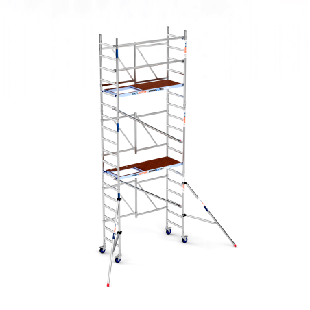 Andamio plegable industrial 75x190 6,50 m AT con estabilizadores