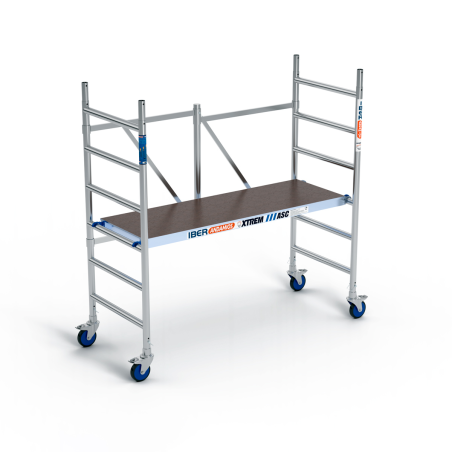 Andamio plegable industrial 75x190x3m altura de trabajo plataforma sin trampillla