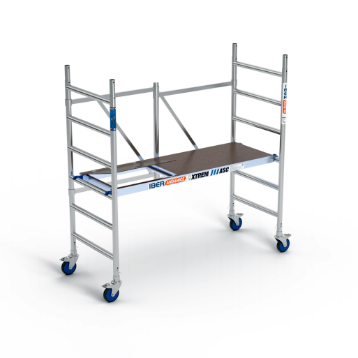 Andamio plegable industrial 75x190x3m altura de trabajo plataforma con trampilla