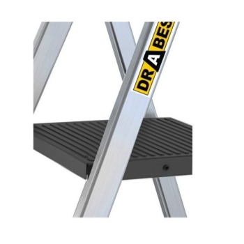 Escalera de Aluminio DRABEST 3-5 Peldaños con Bandeja | EN 131
