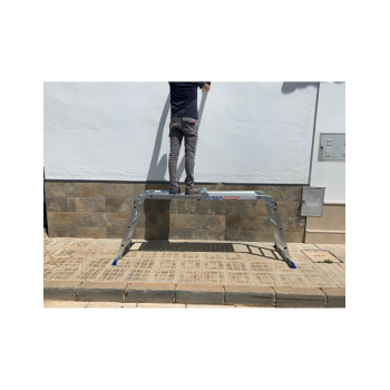 Escalera Plataforma Multifuncional 4x3 de Aluminio | Iberandamios