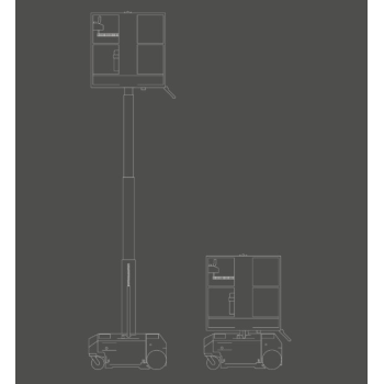 Plataforma Elevatória Autopropulsionada Bravi Leonardo HD 430 | Altura 4.3m